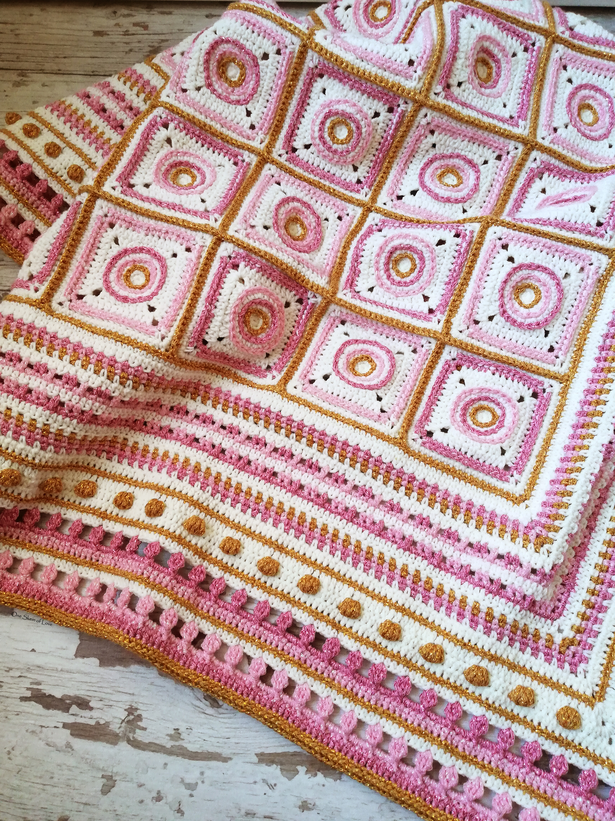 Wheels of Hope – new pattern – One Skein of Love